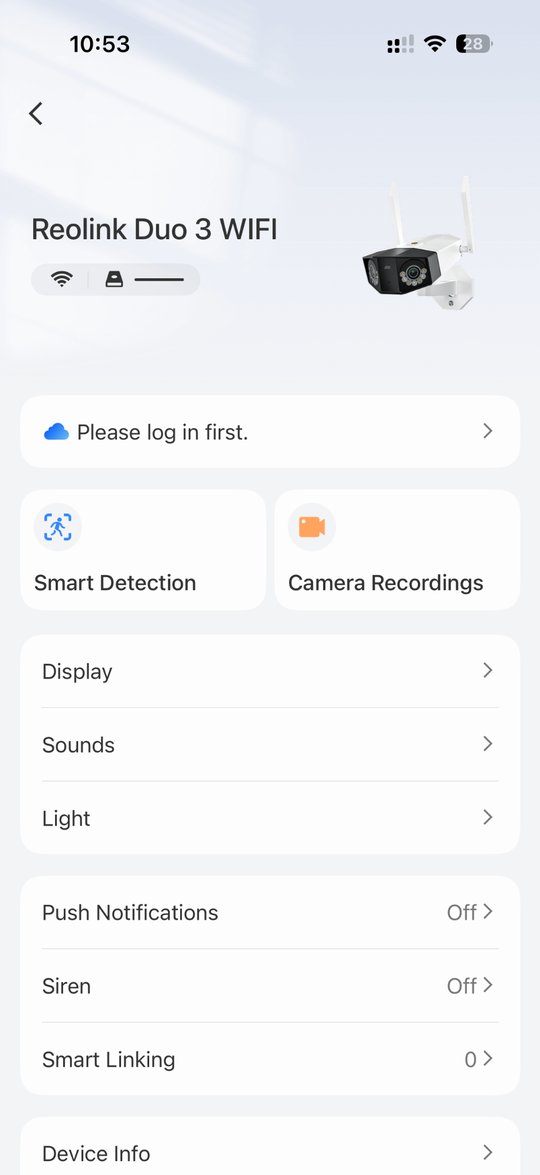 Reolink app: Camera Recordings