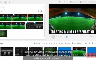 Creating a video presentation with Microsoft Photos and Once Sport Analyser
