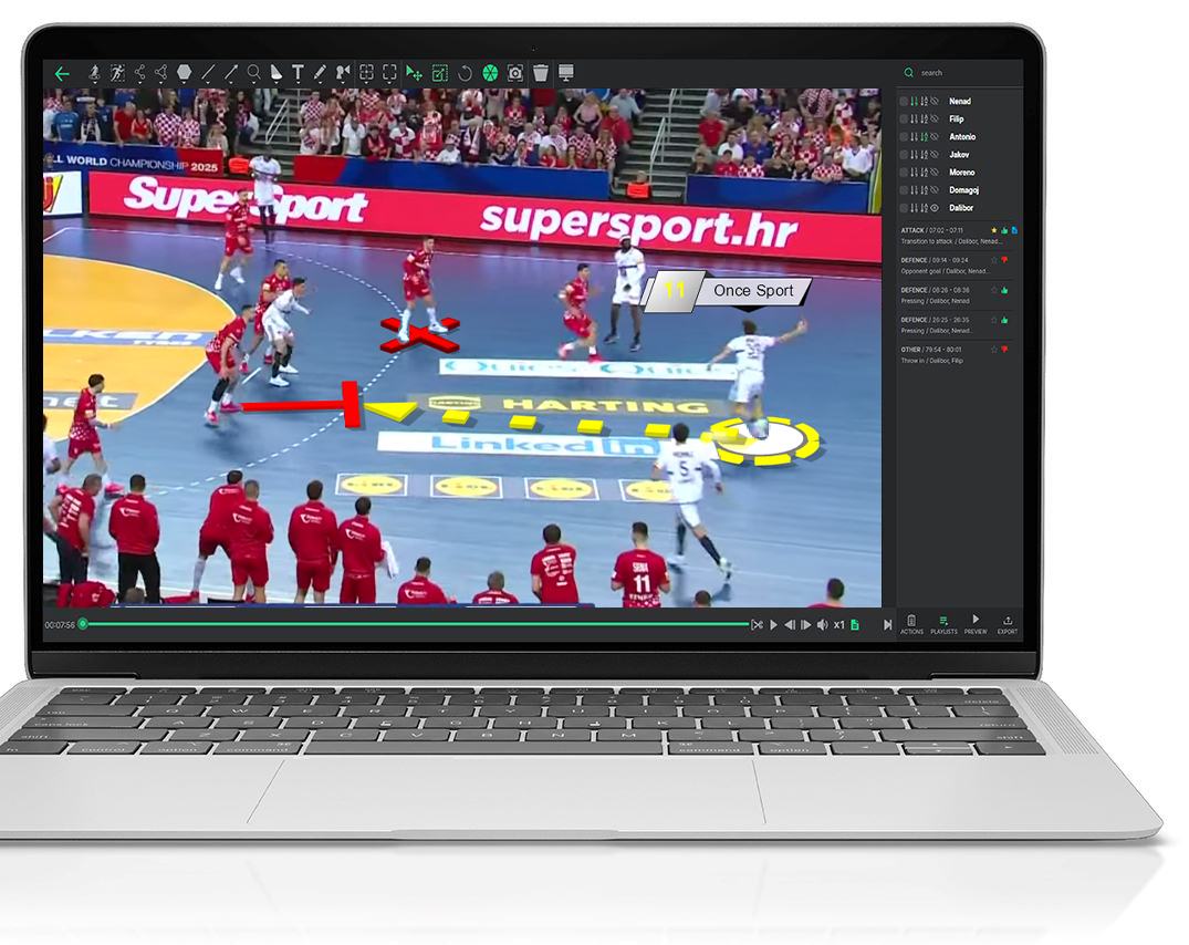 Handball Analysis Wallpaper Once Sport