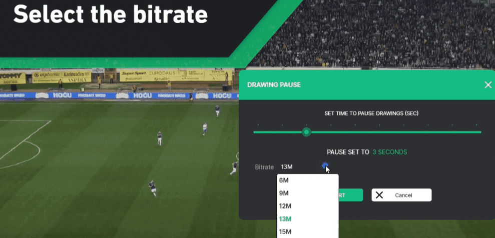 Bitrate Export Once Sport Analyser Quality Bitrate Export