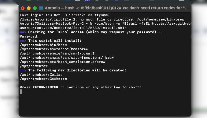 Mac 5 Homebrew path macos Once Sport