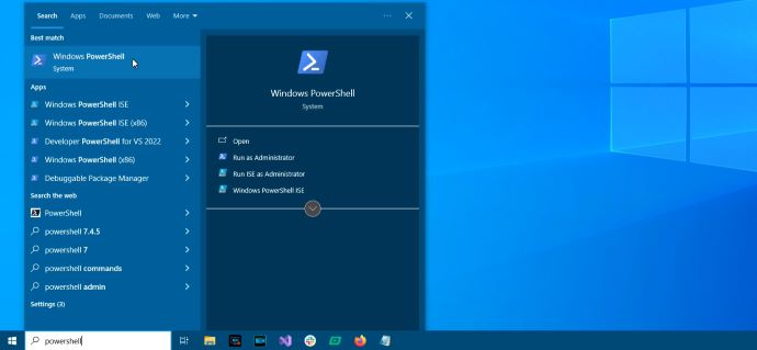 Windows 1 Powershell Once Sport