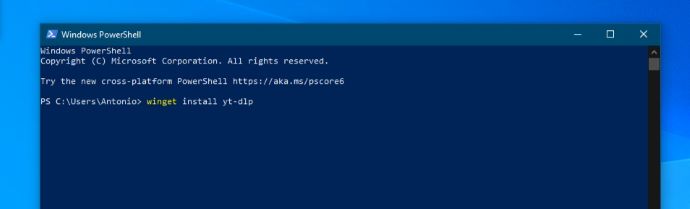 Windows 2 Powershell yt-dlp Once Sport