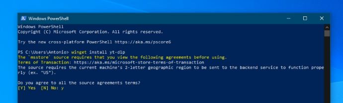 Windows 3 Powershell install yt-dlp Once Sport